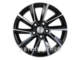 Khomen Wheels KHW1507 (15_Rapid/Fabia) 6x15 5x100 ET38 57.1 Black-FP